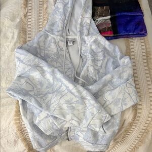 better / together Light Blue camo Zip Hoodie